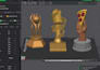 design custom 3d trophy, award models, medals stl for 3d printing, 3mf